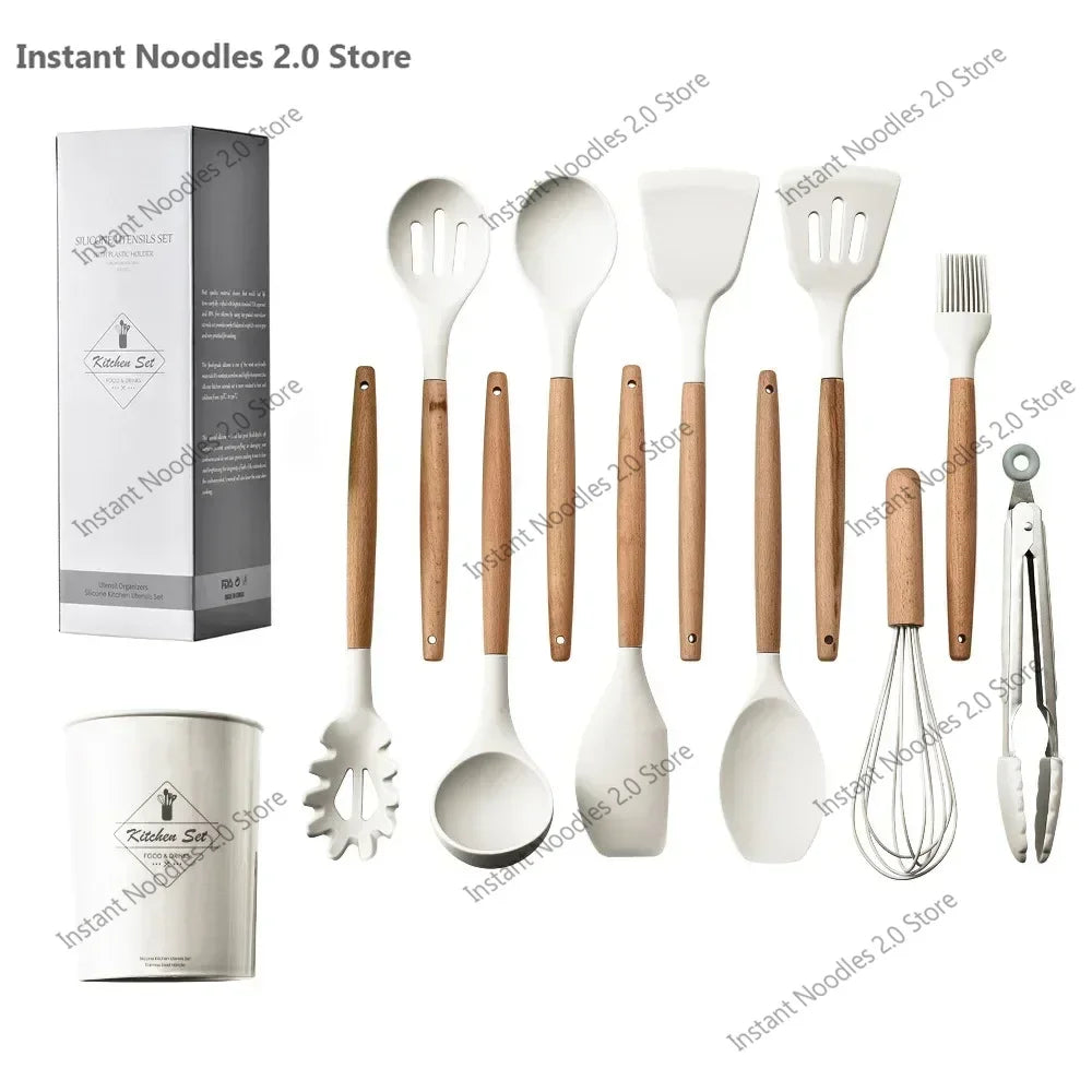 Tool Kitchenware  Cooking Spatula  Turner 12PCS Food Set Grade Measuring.