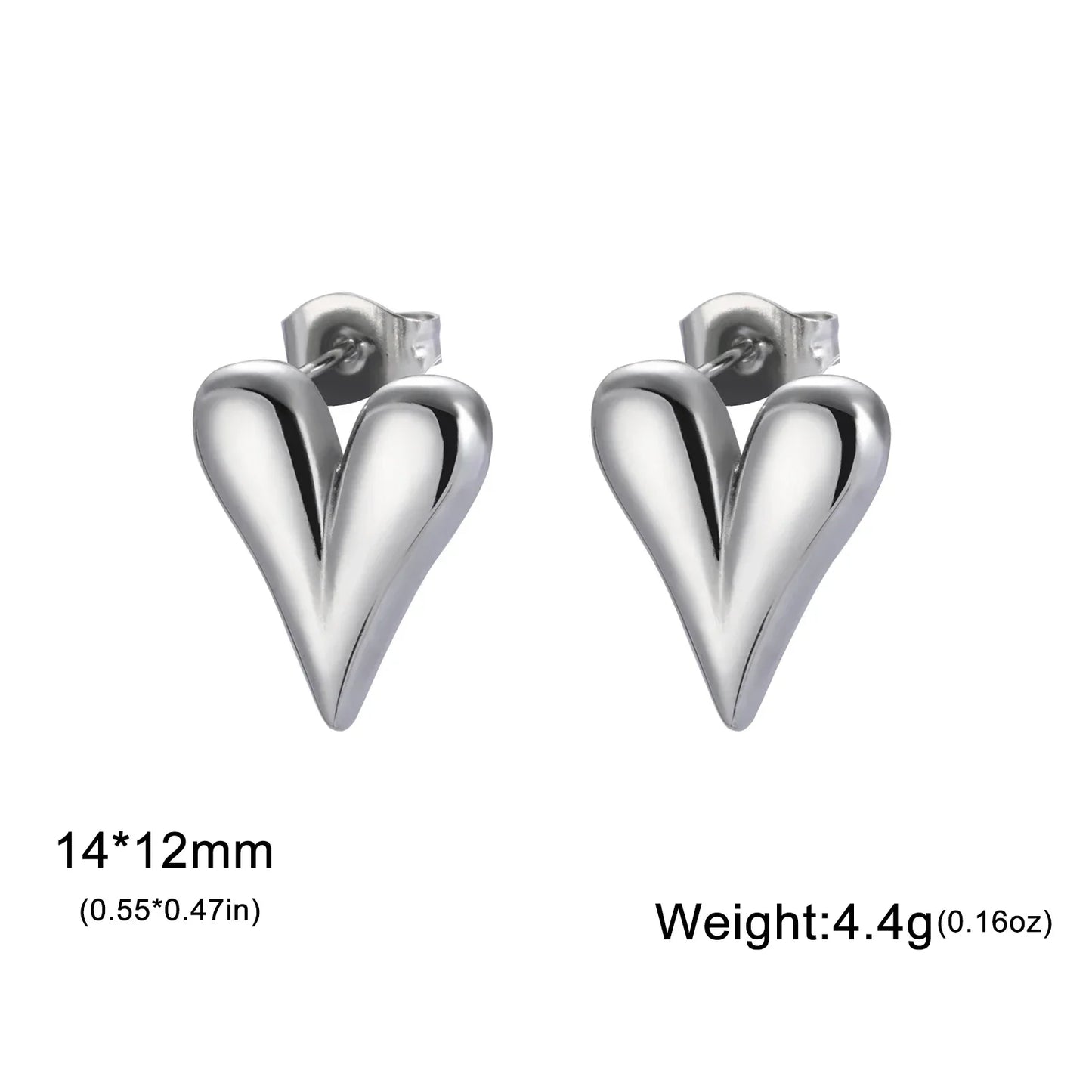 Cazador Stainless Steel Heart Women's Earrings Drop Dangle Earrings Jewelry 2025 Trend Wedding Party Birthday Gift New Wholesale