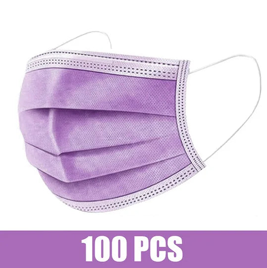 10-200pcs Disposable black Surgical mask Adults Sanitary Certified surgical mask 3 Layer Ply Filter Breathable Medical masks