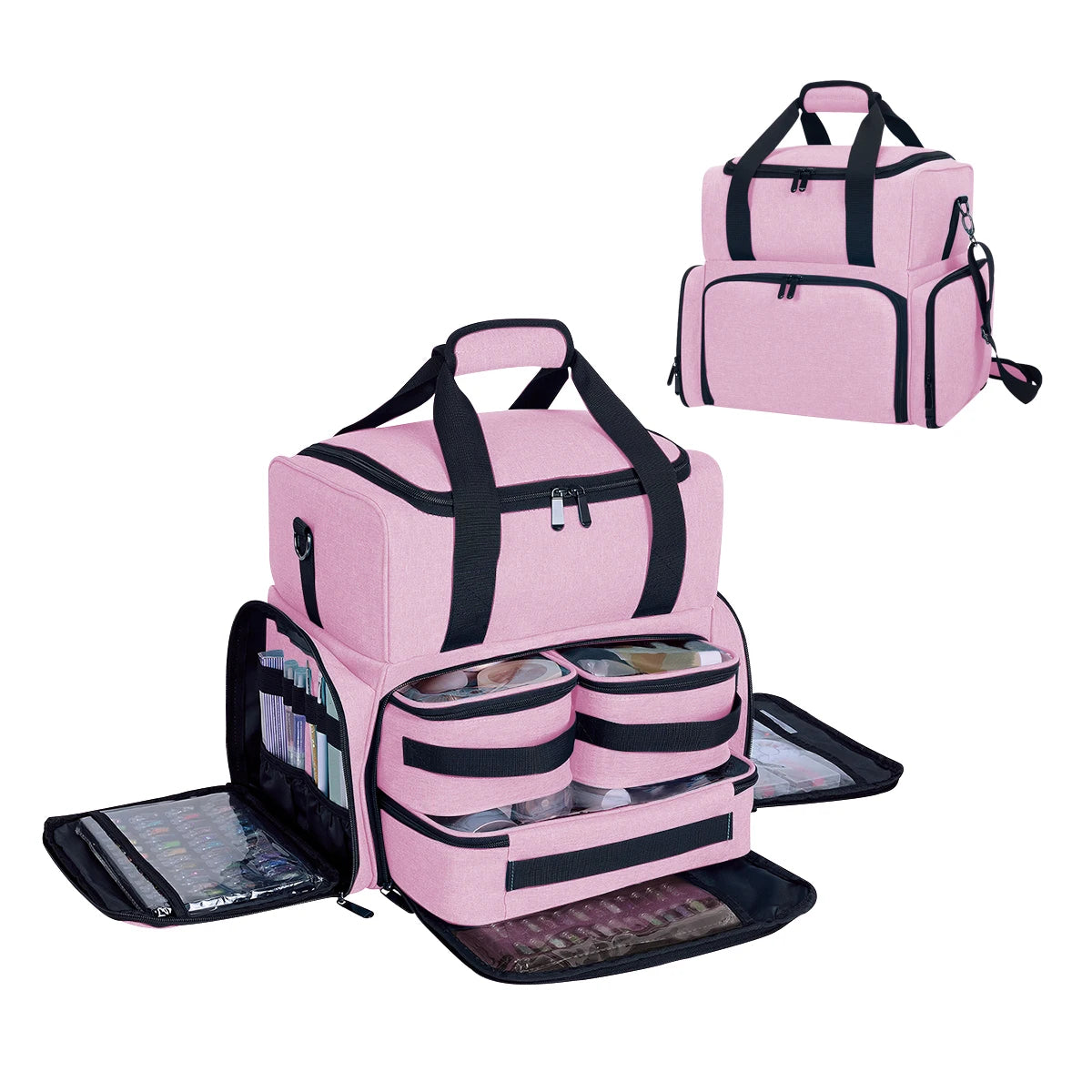 UOZL Large Capacity Double-layer Makeup.