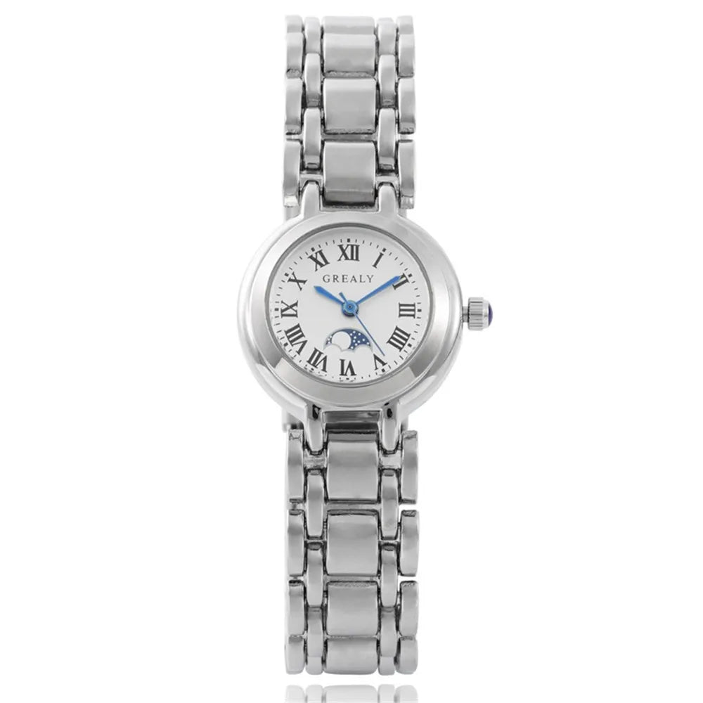 Luxury Brand Watches Fashion Roman Diamond-set Waterproof Women Watch Business Stainless Steel No Fading Gold Strap Gift Clock