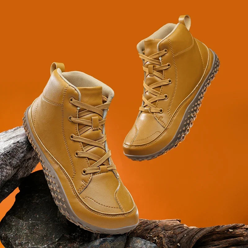 Cotton boots for winter, minimalist casual sneakers.