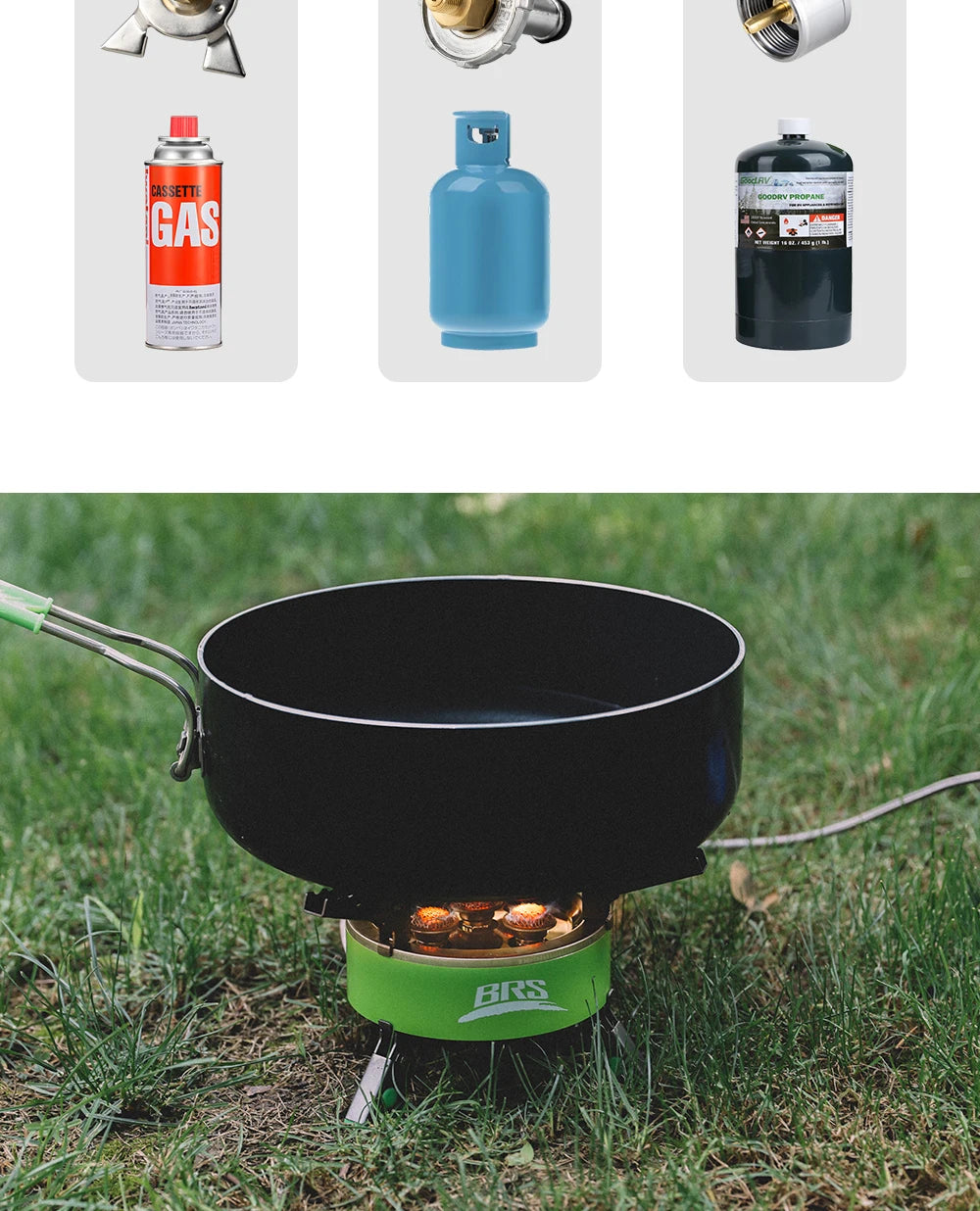 BRS Burner 4200W 7000W Outdoor Camping Gas.