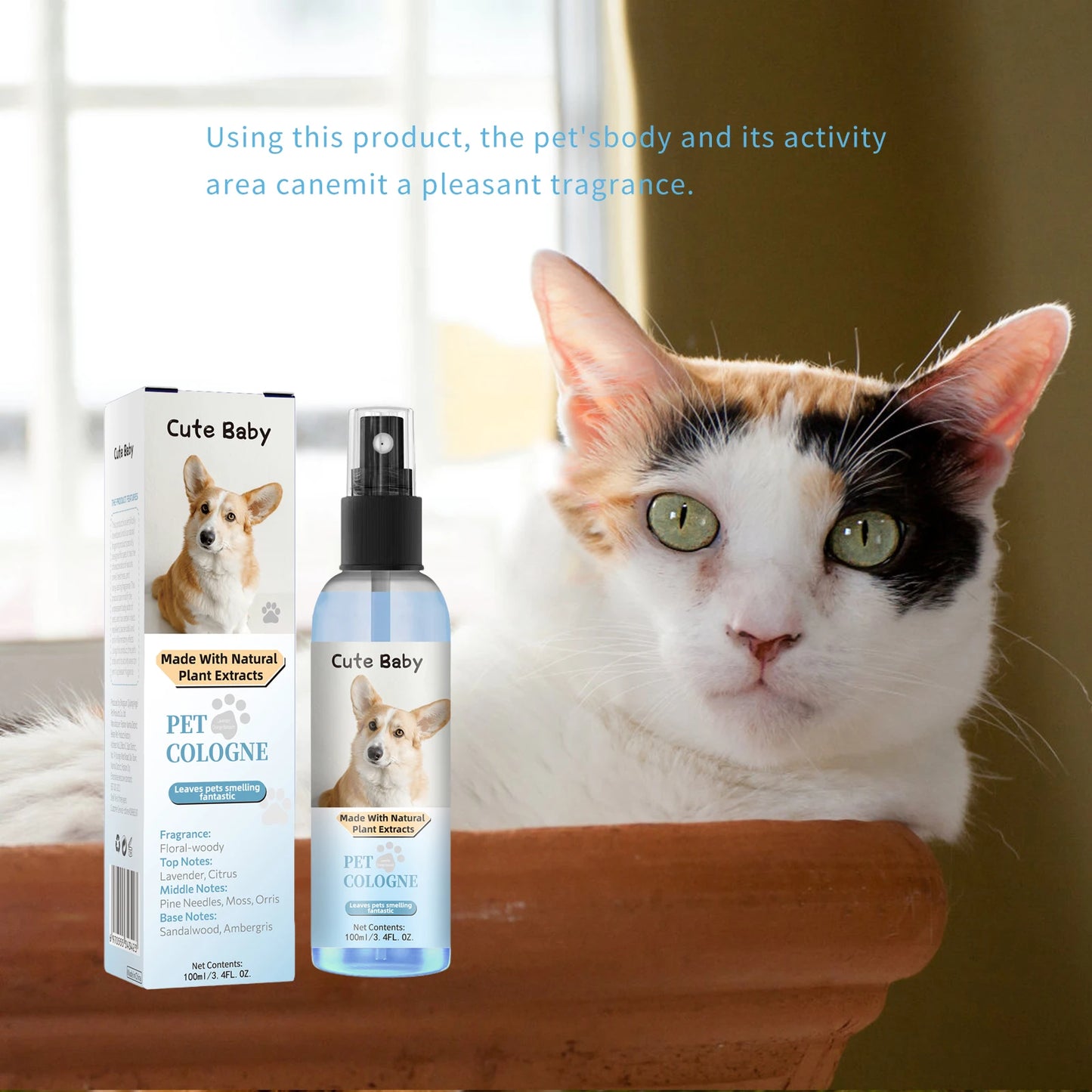 Premium hygiene spray for dogs.