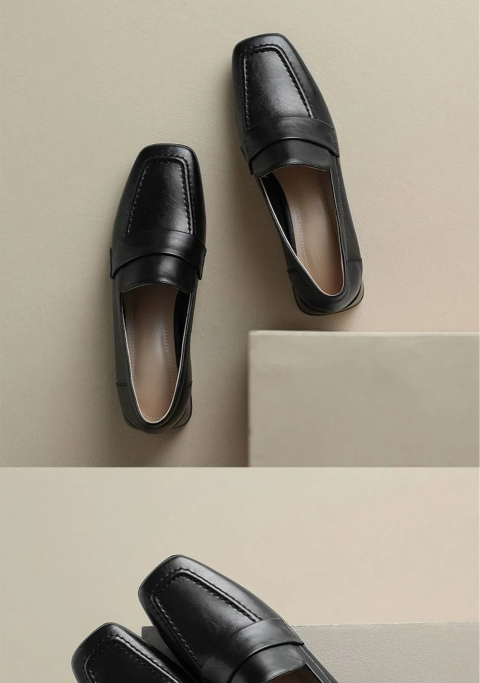 Women's Soft Leather Loafers.
