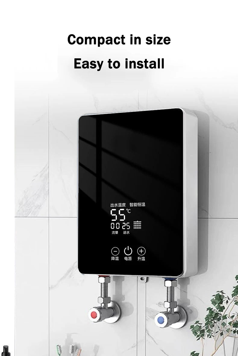 5500W/6500W Electric Hot Water Heater Instant Kitchen Bathroom Water.