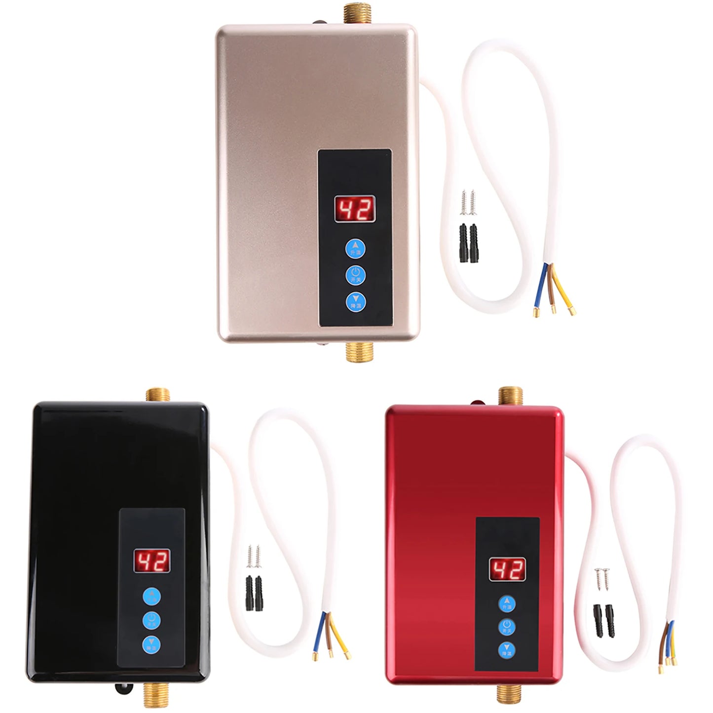 220V 5.5KW Mini Instant Electric Water Heater Tankless Shower Hot Water System Kitchen Hot Water System 220V Water Heater