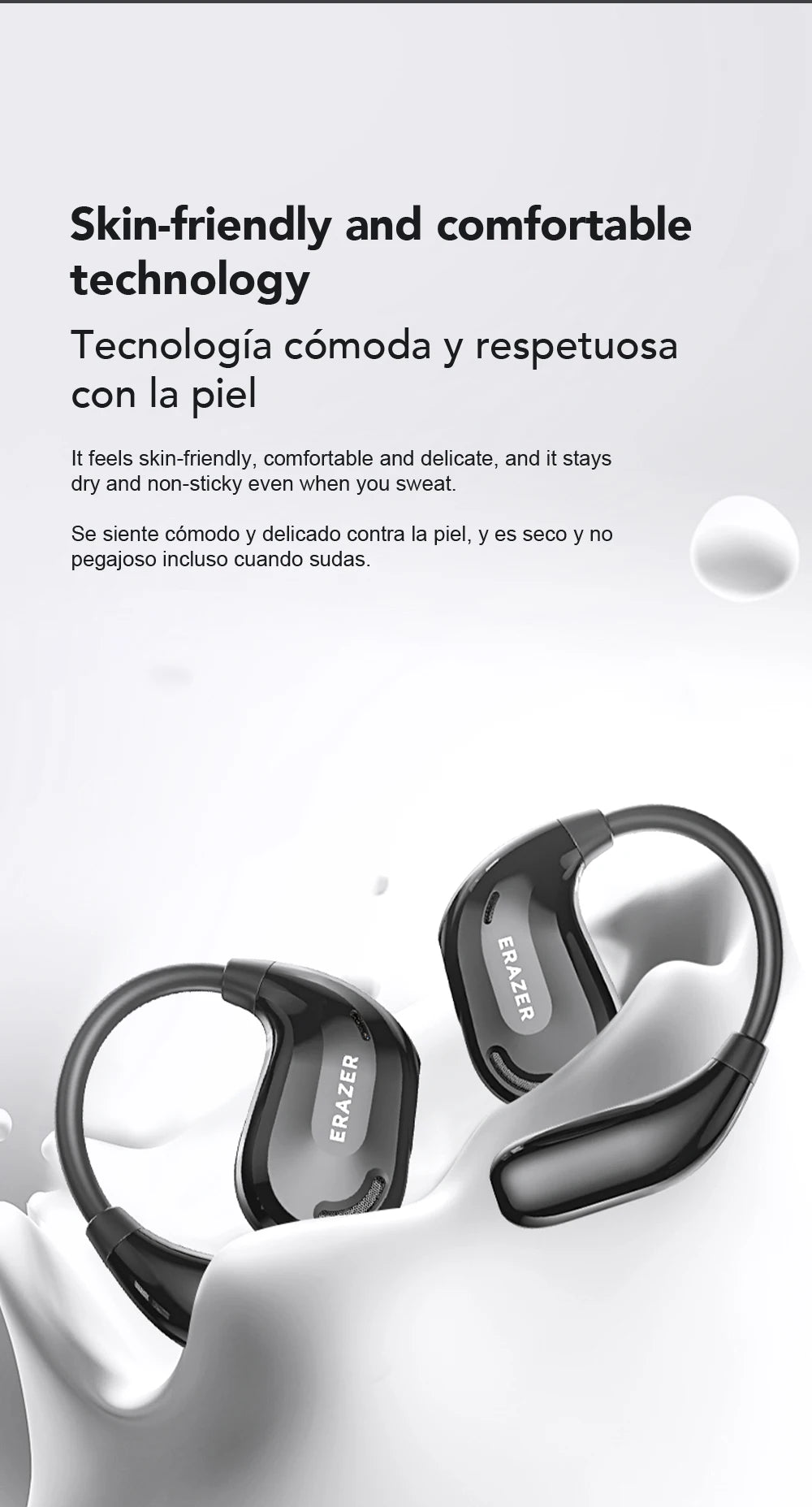 Wooask F56 OWS Translator Earbuds - Real-time 144 Languages.