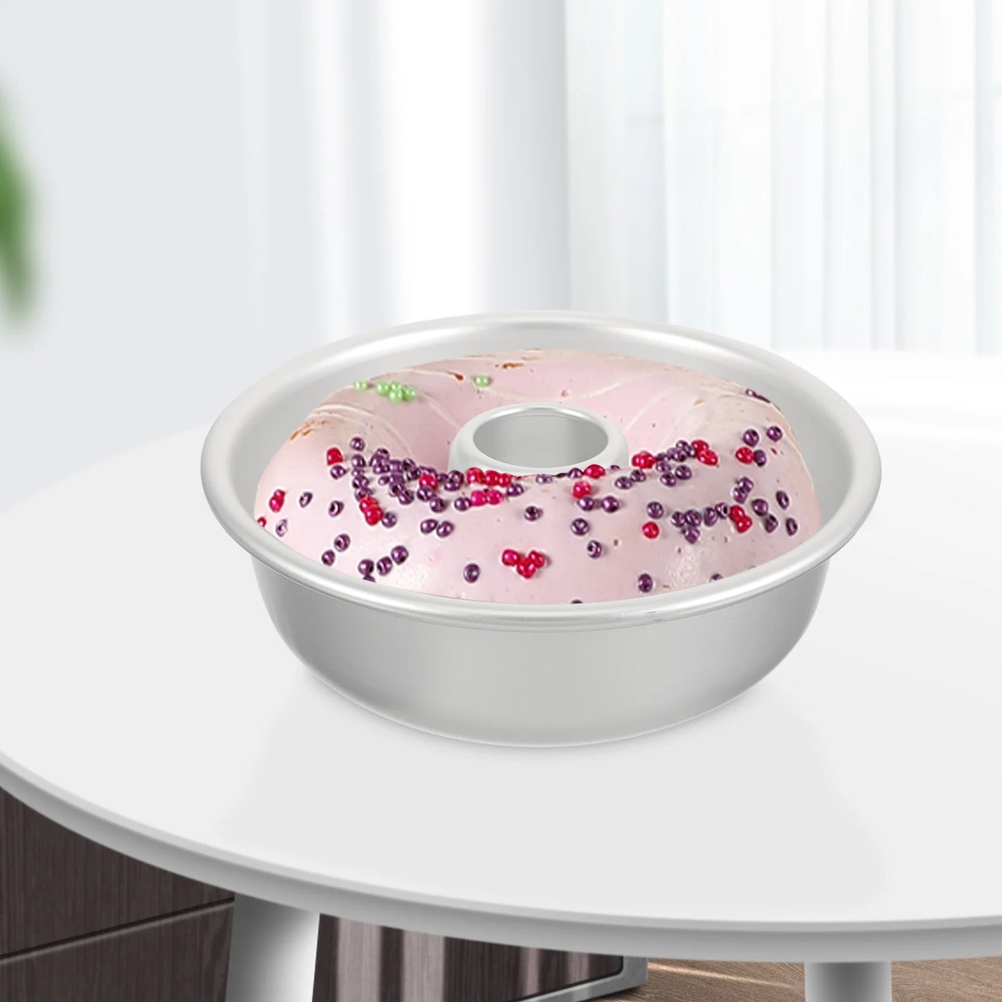 Hollow Mold Donut Trays Baking Doughnut Pan Cake Pans Mousse Making Molds Cookie for Heart Tin 6 Inch Maker Mold/cake