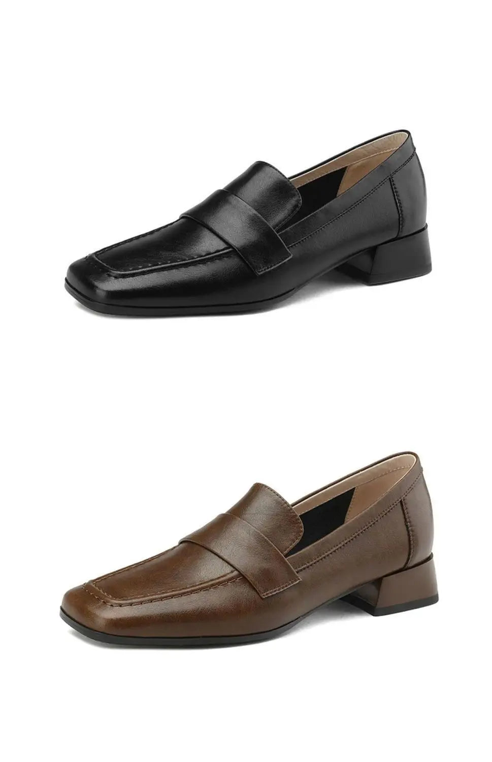 Women's Soft Leather Loafers.