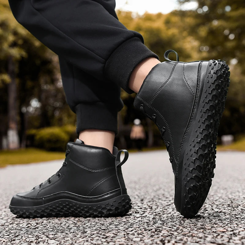 Cotton boots for winter, minimalist casual sneakers.