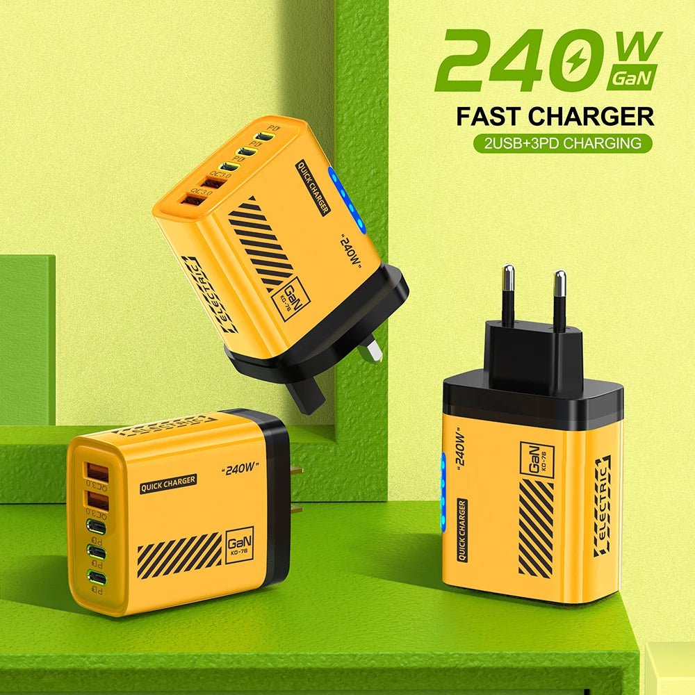 5-port fast charger.
