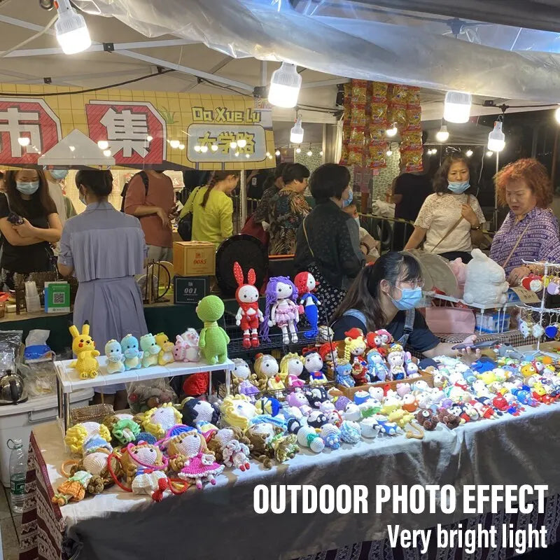 Rechargeable LED lamp, ideal for emergencies.