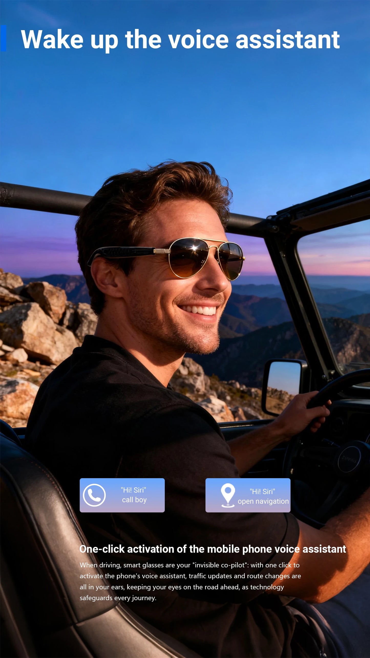 Smart Audio Glasses with AI and Translation .