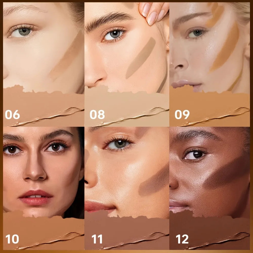 2-in-1 Foundation & Concealer Stick, Waterproof.