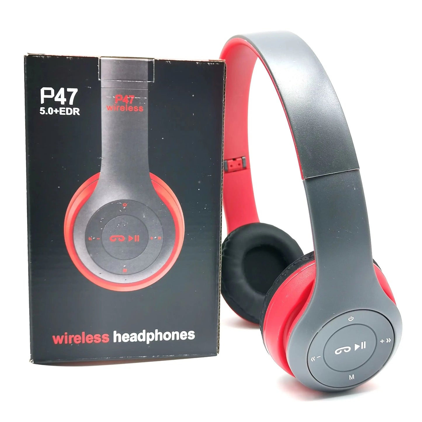 P47 5.0 Bluetooth stereo headphones, foldable.