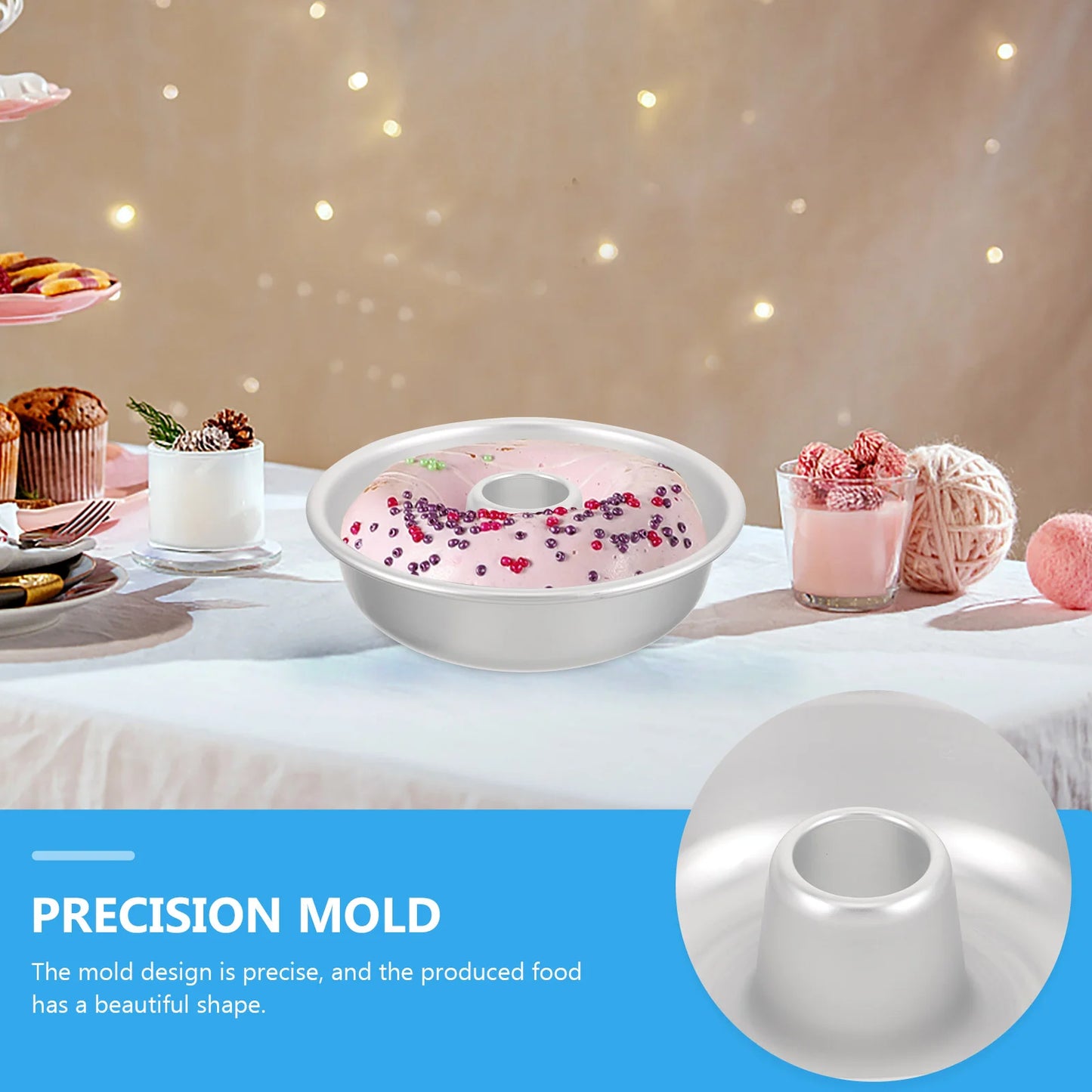 Hollow Mold Donut Trays Baking Doughnut Pan Cake Pans Mousse Making Molds Cookie for Heart Tin 6 Inch Maker Mold/cake