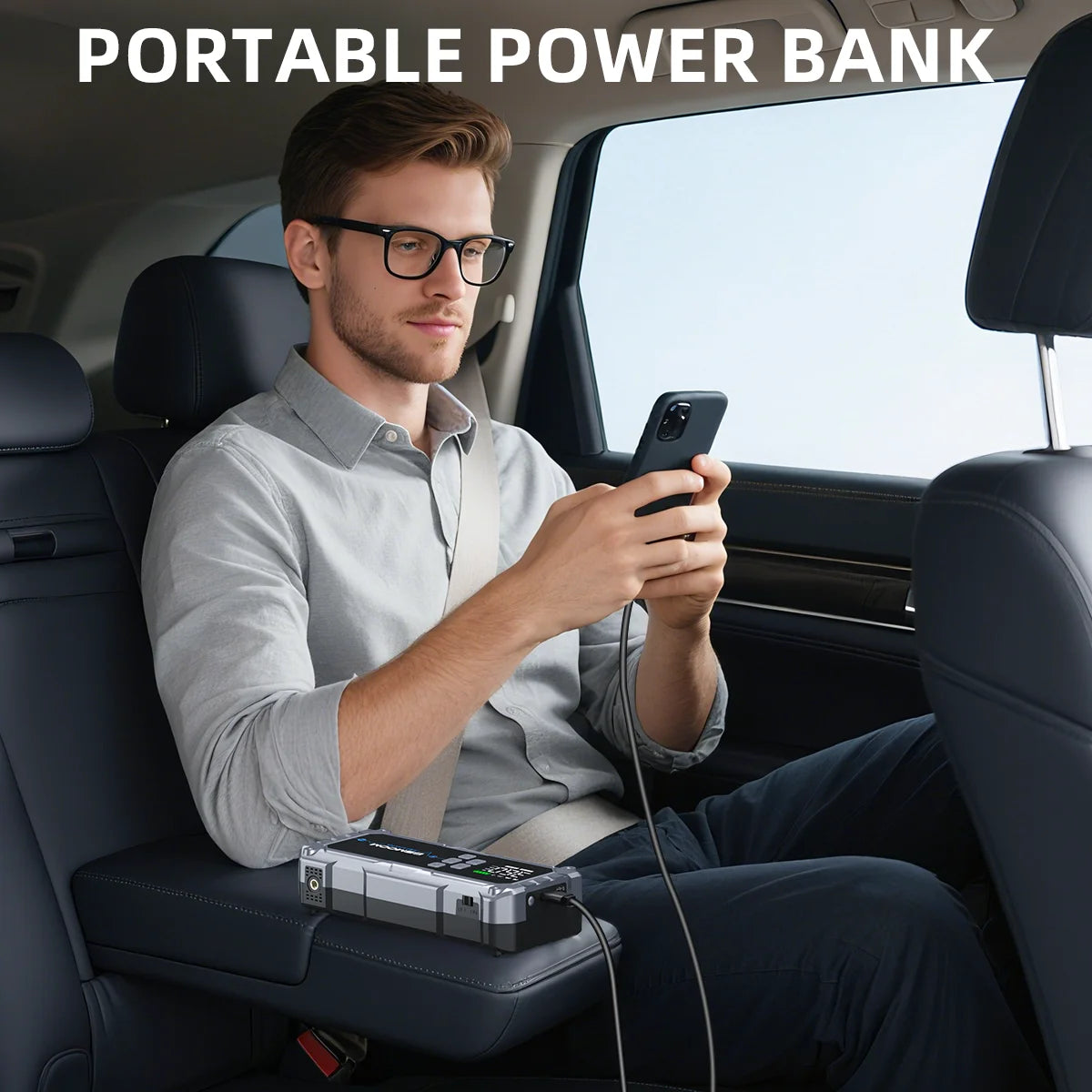 150PSI Air Pump Car Battery Emergency Boosters 7000A Car Jump Starter Power Bank Portable Starting Device Car Starter New