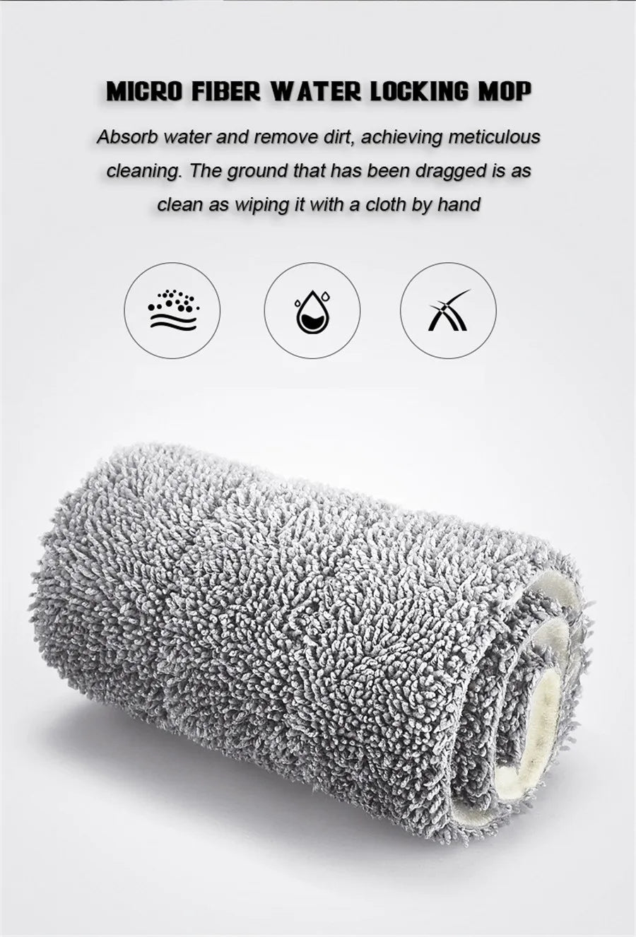 Magic Self-Cleaning Squeeze Mop Microfiber.
