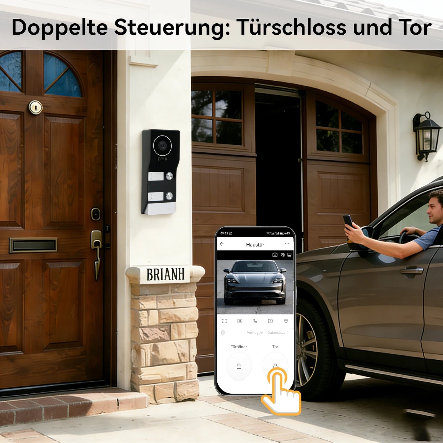 TUYA 5G WIFI 2-3-Unit Apartments Intercom Video Doorbell with RFID Card Unlock 2 Wired 10inch LCD Video Door Phone System