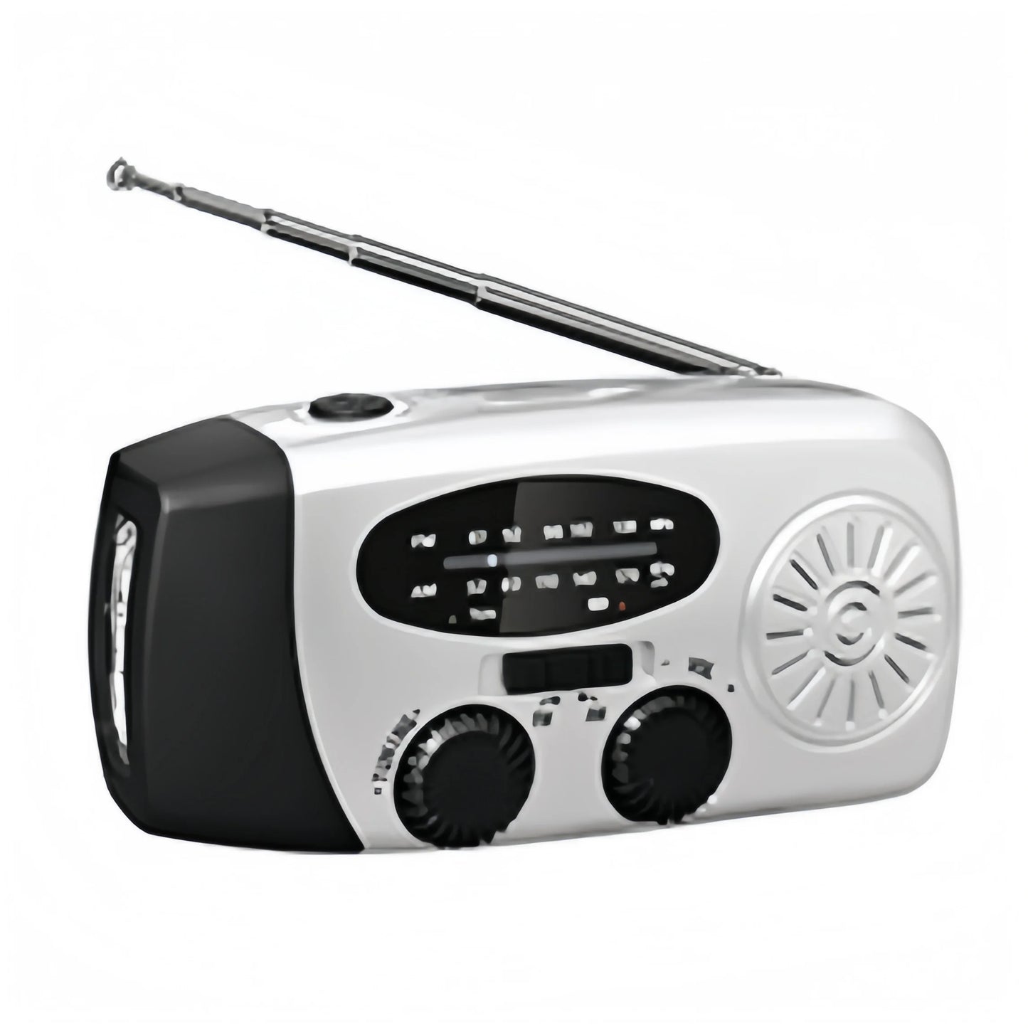 Multifunctional Emergency Radio Solar Hand-crank USB LED flashlight FM AM WB reception