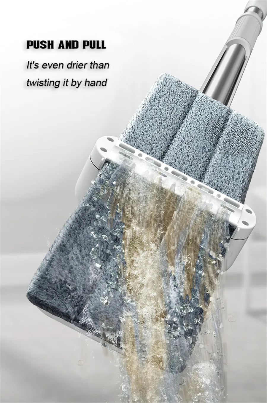 Magic Self-Cleaning Squeeze Mop Microfiber.