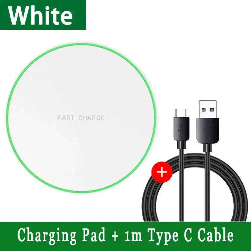 100W Fast Wireless Charger Pad For iPhone 15 14 13 12  X Pro Max 8 Samsung Galaxy S23 Xiaomi.