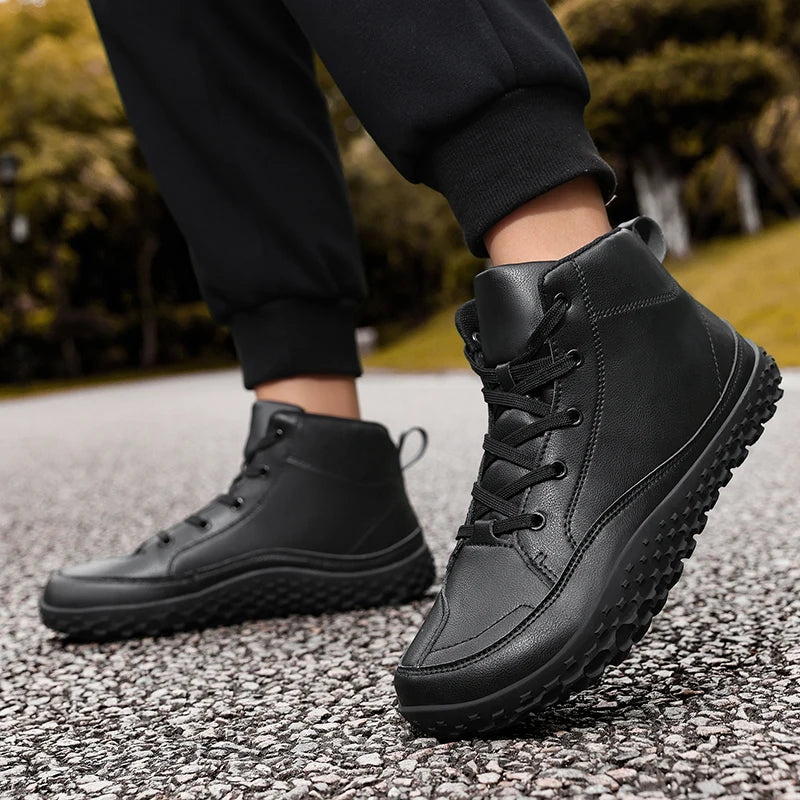 Cotton boots for winter, minimalist casual sneakers.