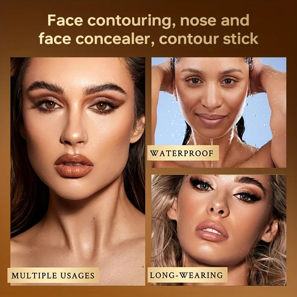 2-in-1 Foundation & Concealer Stick, Waterproof.