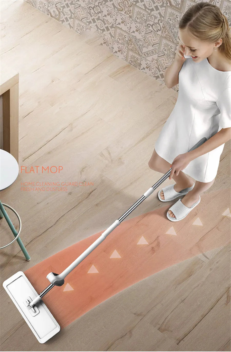 Magic Self-Cleaning Squeeze Mop Microfiber.