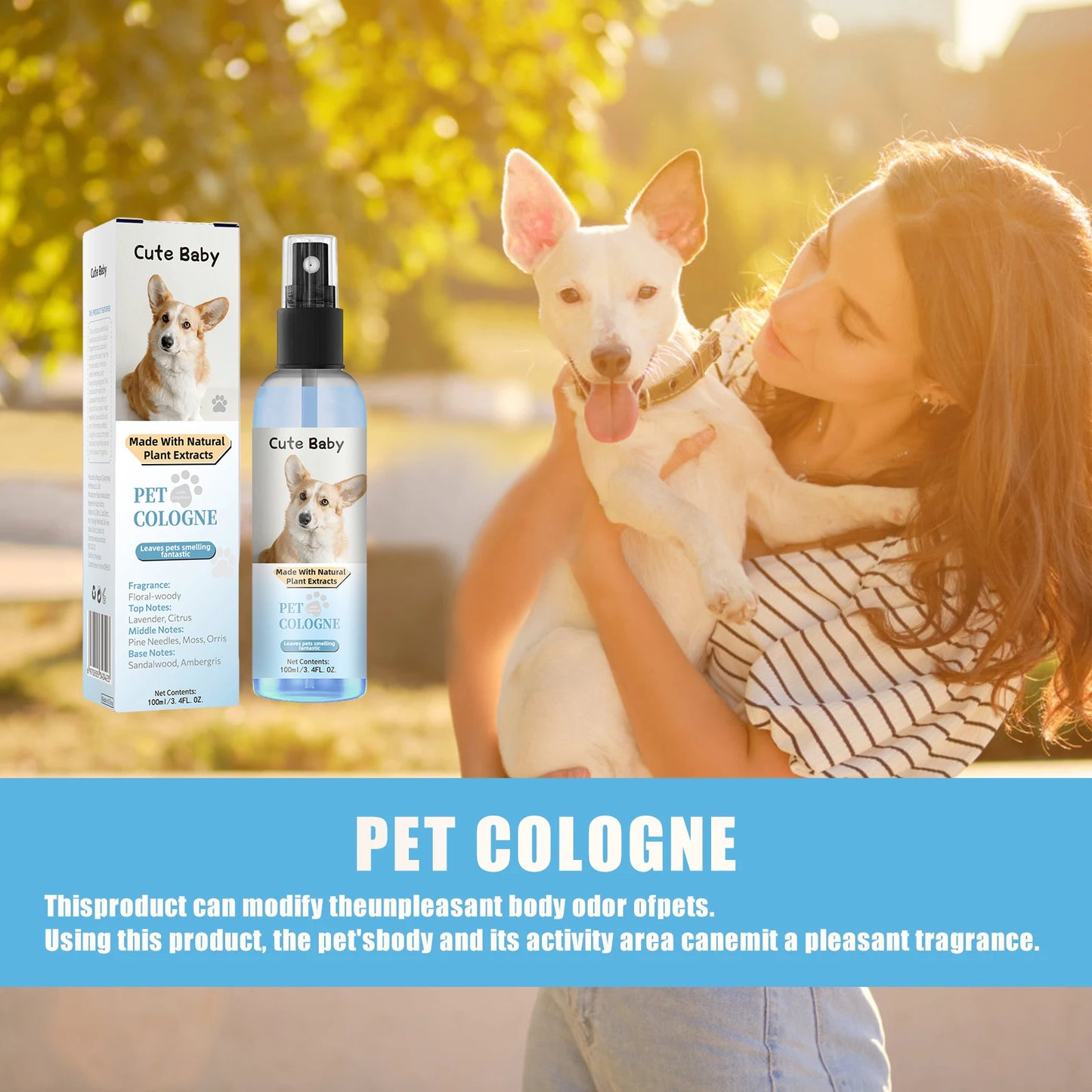 Premium hygiene spray for dogs.
