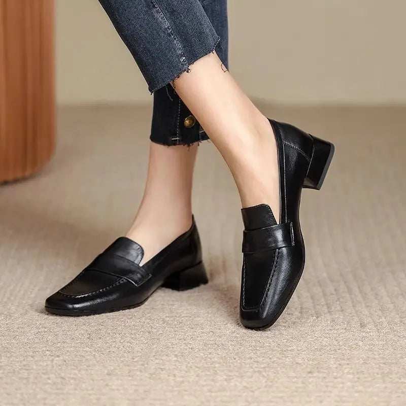 Women's Soft Leather Loafers.