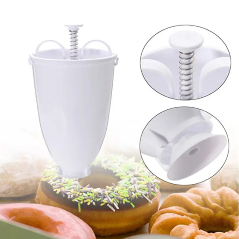 Plastic Donut Maker Waffle Molds Kitchen Accessory Bakeware Doughnut Maker Cake Mold Biscuit Cookies Diy Baking Tool