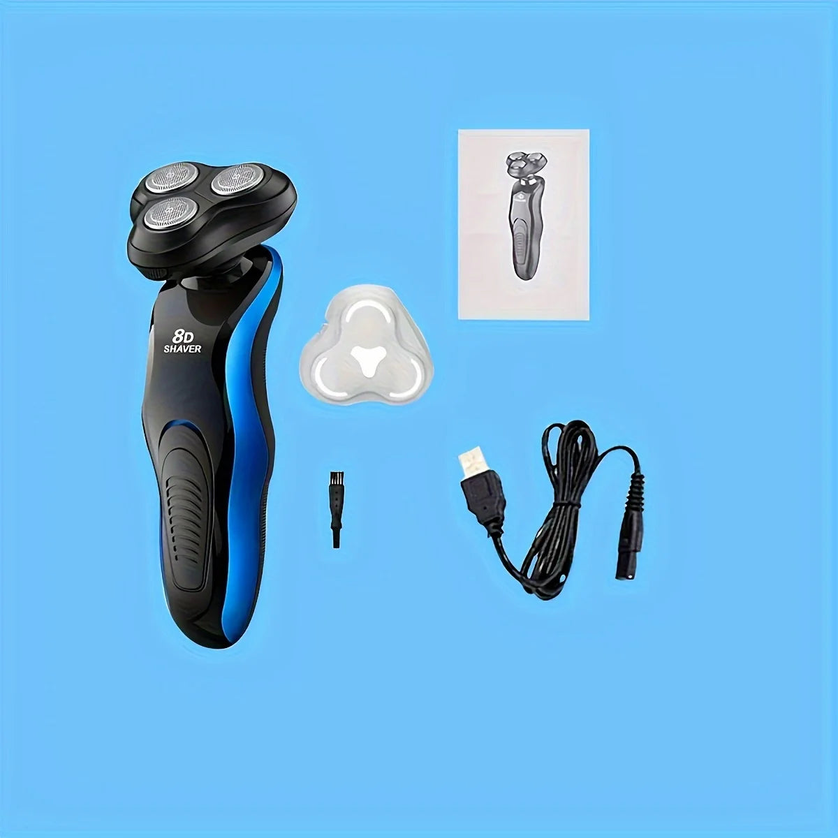 1 multifunctional four-in-one electric shaver, washable.