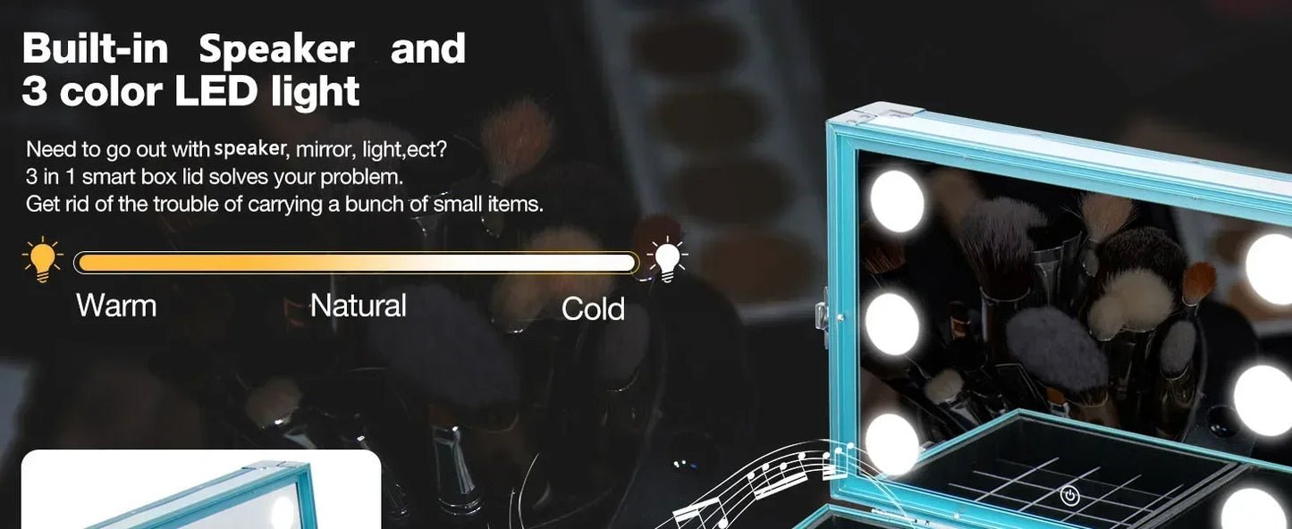 Portable Rolling Manicure Table Foldable.