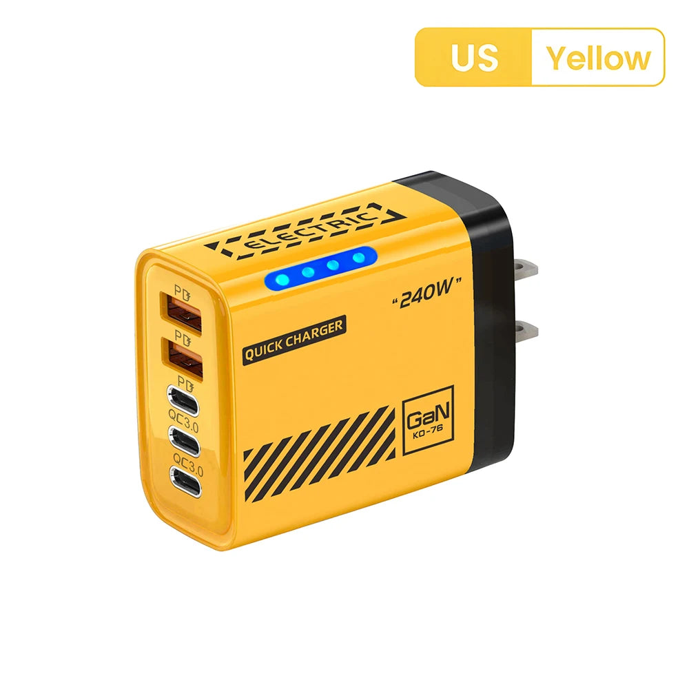 5-port fast charger.