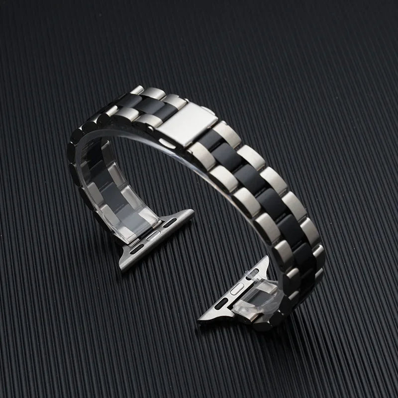 Stainless steel band for apple watch strap 44mm 45mm 40mm 42-38-41mm Slim Metal bracelet ultra 2 49mm iwatch series 8 7 6 SE 5 9
