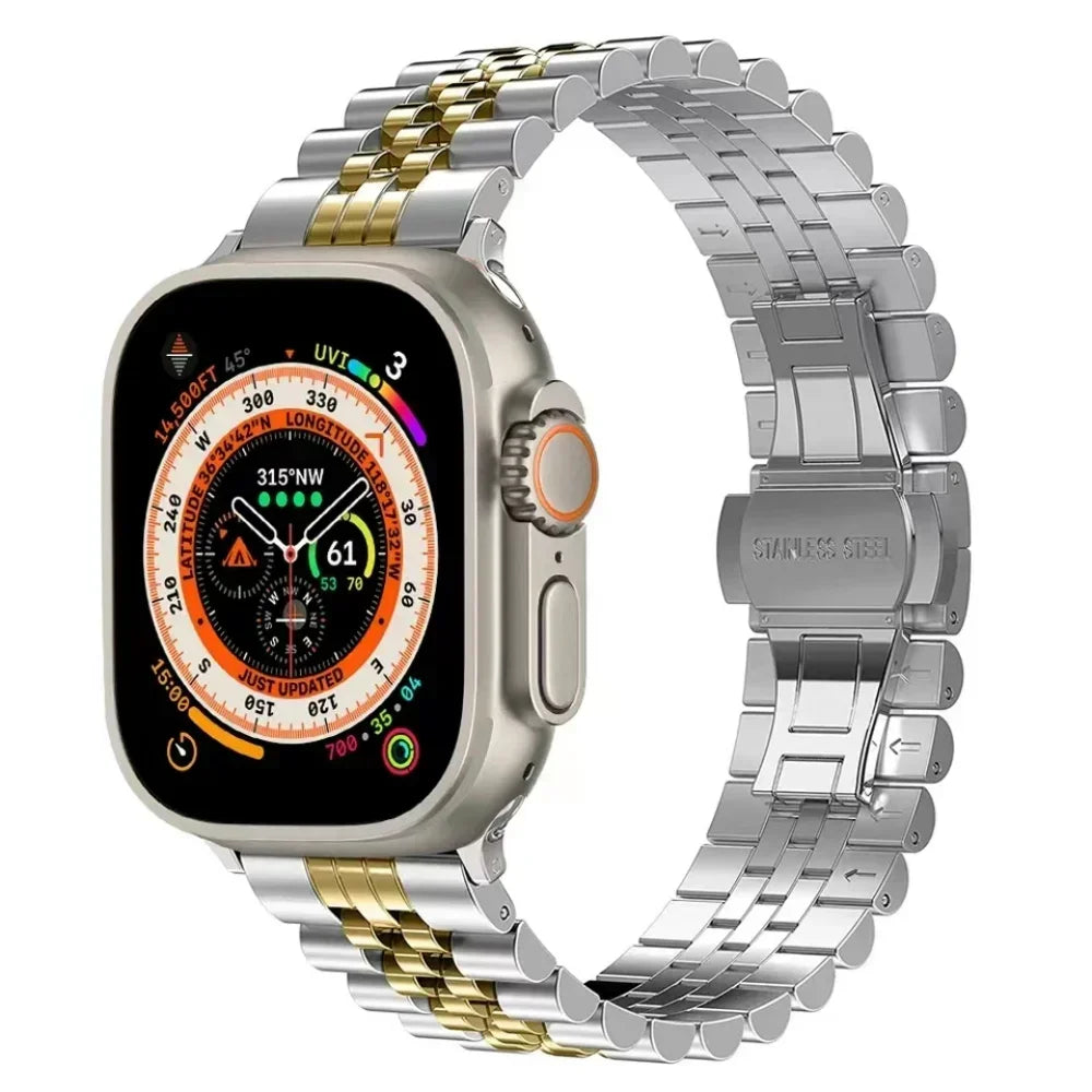 Stainless Steel Strap for Apple Watch Band 45mm 41mm Ultra 49mm 44mm 40mm 42mm 38mm Metal Wristband IWatch Series 8 7 SE 6 5 4 3