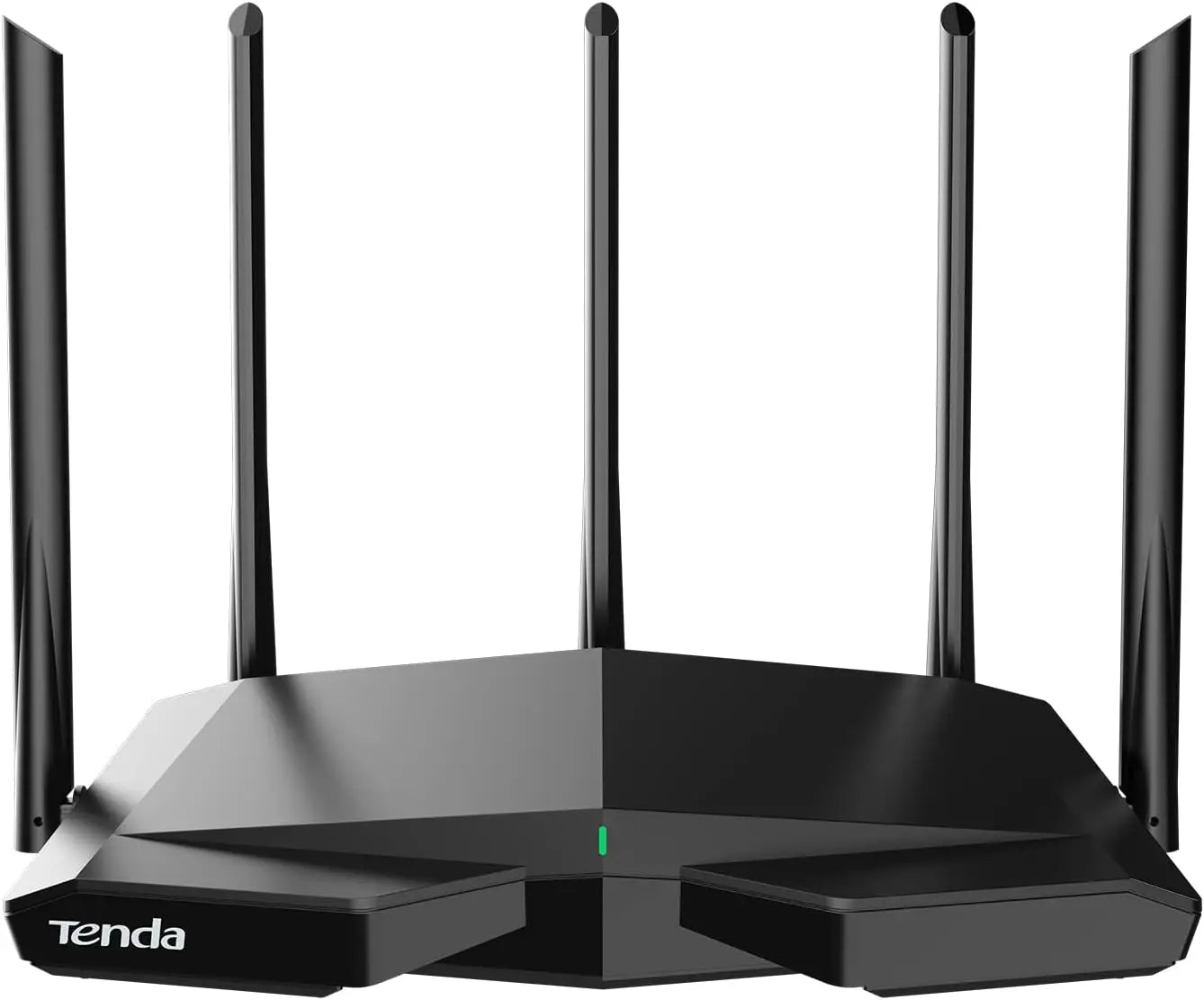 Tenda RX27 Pro AX5700 Tri-Band WiFi 6E Router 5665Mbps 6GHz Gigabit Mesh Router VPN IPTV WPA3 IPv6 OFDMA MU-MIMO 160MHz Broadcom 1.7GHz Quad-Core CPU 5x6dBi High Gain Antennas Beamforming AP Repeater Mode Tenda App