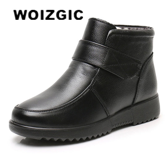 Women's Ankle Boots in Genuine Leather with Platform.