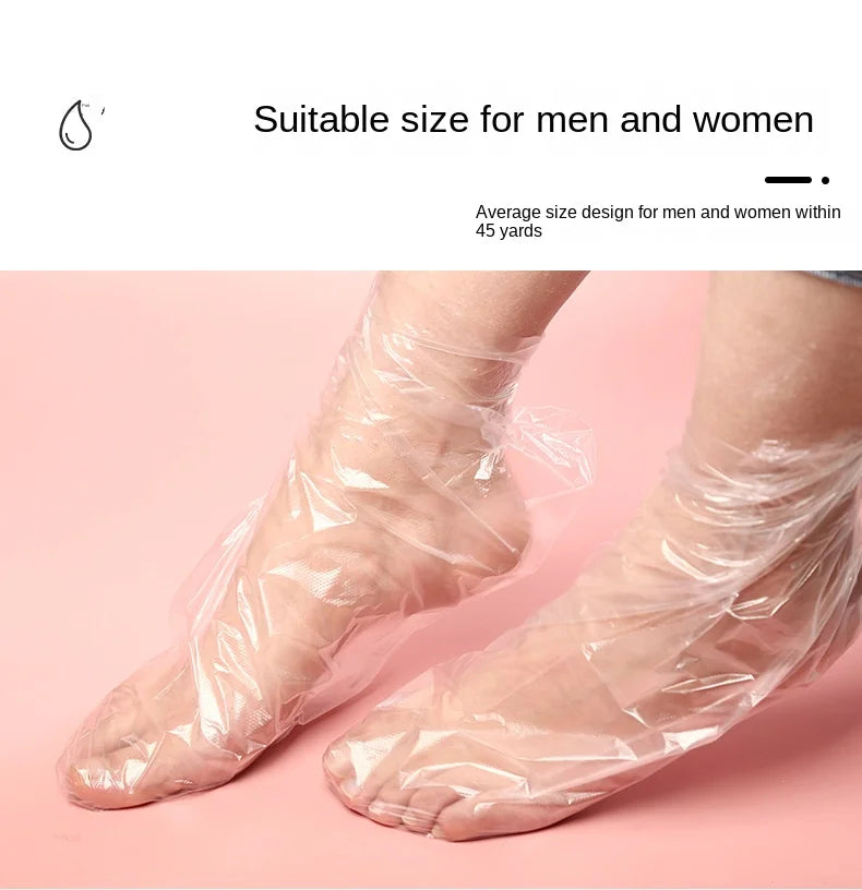 100PCS Transprent Disposable Foot Bags Detox SPA.