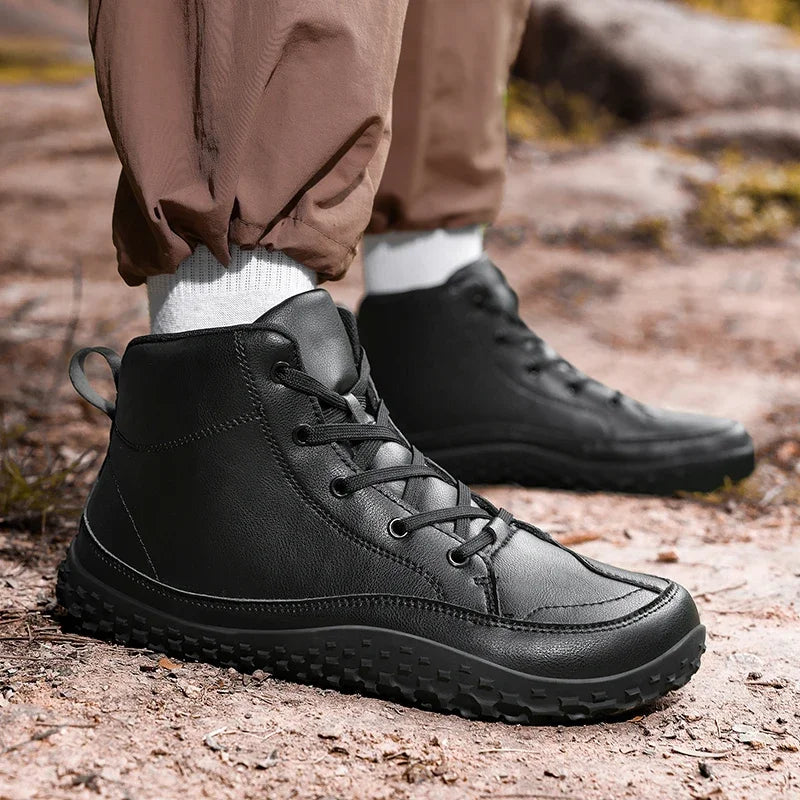 Cotton boots for winter, minimalist casual sneakers.