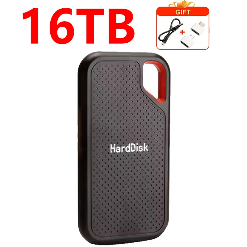 Mini External Hard Drive 2TB 4TB Large Capacity SSD 128TB Hard Drive USB 3.2  For Laptop/MAC/PC