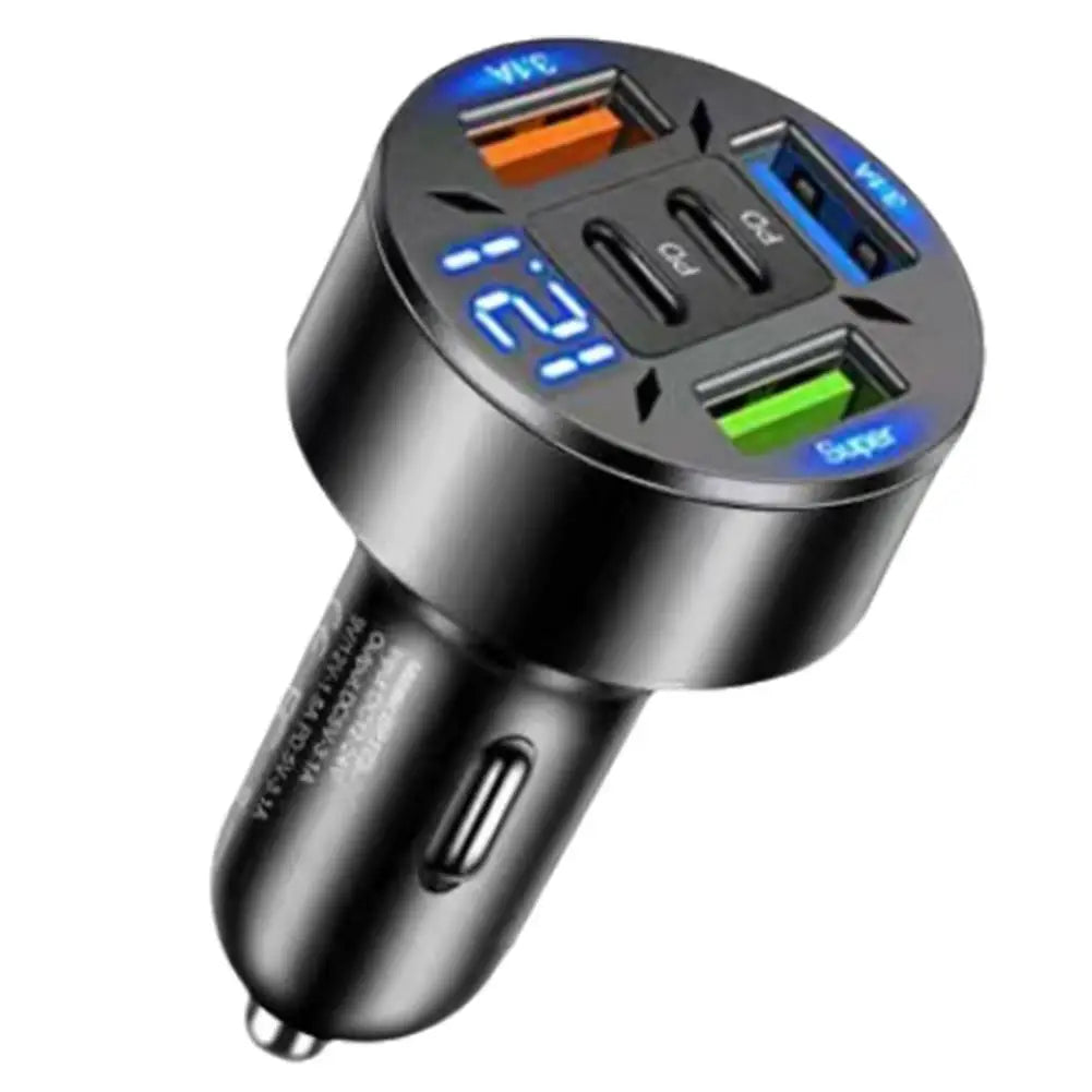 250W 5 Ports Car Charger Fast Charging PD QC3.0 USB.