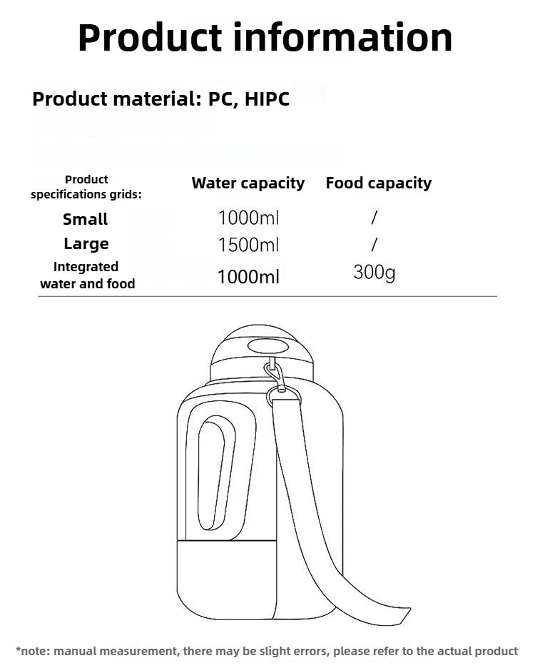 Portable water bowl for dogs, ideal for outdoor walks.