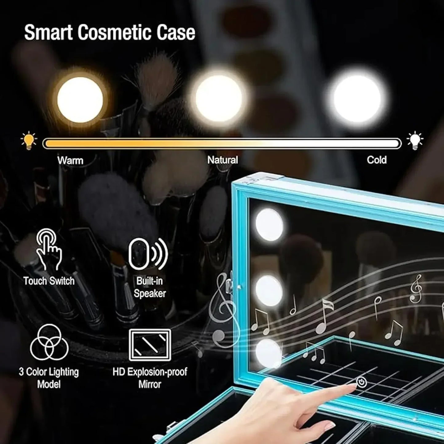 Portable Rolling Manicure Table Foldable.