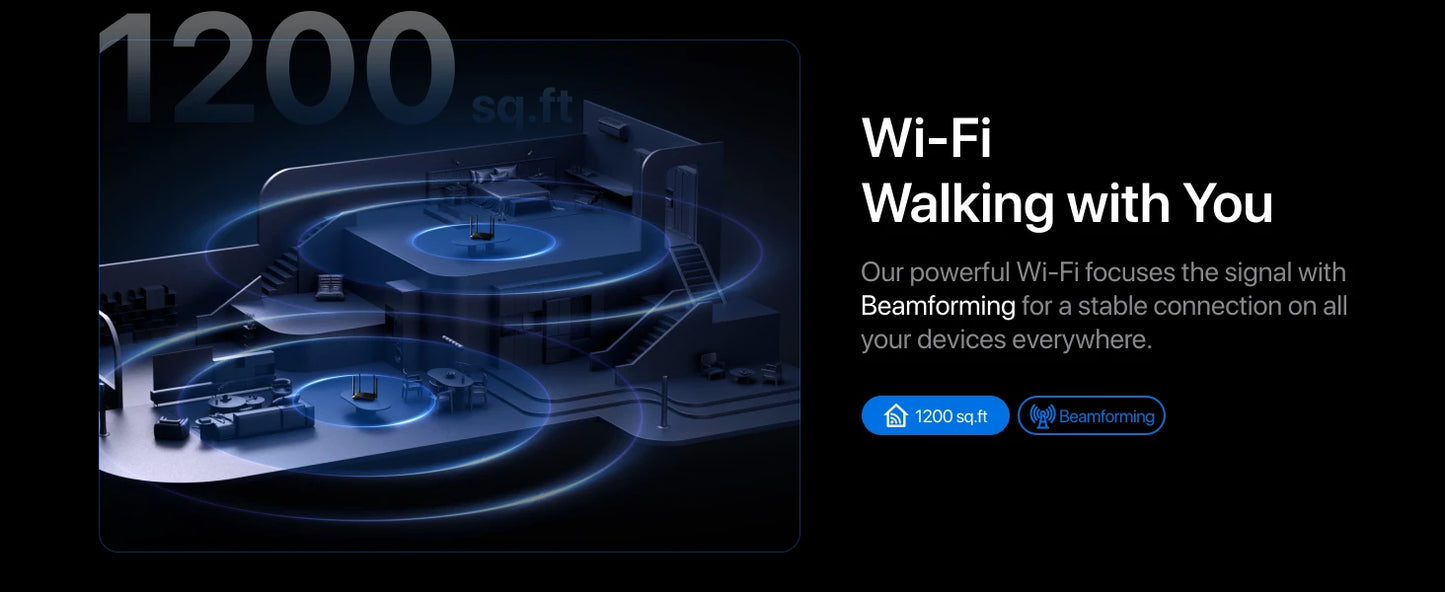 Tenda WIFI Router AC1200 Dual-Band 2.4G 5GHz AC10 Wireless Router Wi-Fi Repeater 4*6dBi Antenna 802.11ac Wave 2.0 Gigabit Router