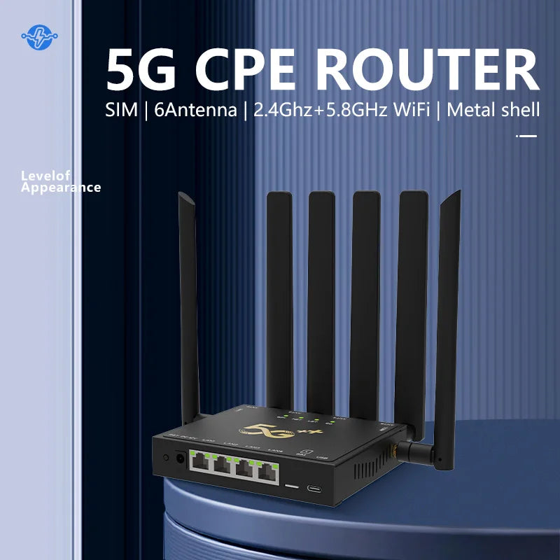 JODUXE-Link 5G CPE Router AX3000 Next-Gen 5G + WiFi 6 | Ultra-Fast Cellular Internet for Home Office&Mobile Use With Band Lock