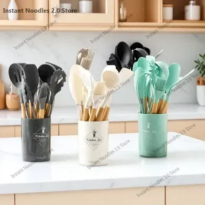 Tool Kitchenware  Cooking Spatula  Turner 12PCS Food Set Grade Measuring.