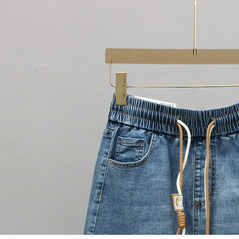 Denim Maxi Skirt Spring Summer Women.